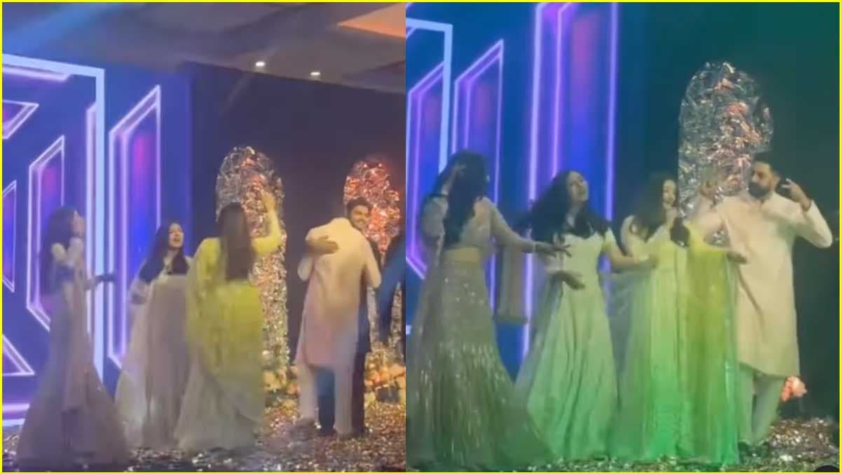 20 साल बाद 'कजरा रे' पर झूमकर नाचे ऐश्वर्या-अभिषेक, बेटी आराध्या ने भी दिया साथ