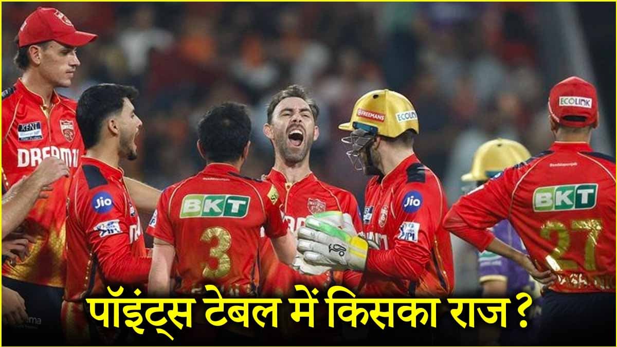 IPL 2025: KKR पर ऐतिहासिक जीत से पॉइंट्स टेबल में पंजाब किंग्स की चांदी, इन टीमों की आई आफत
