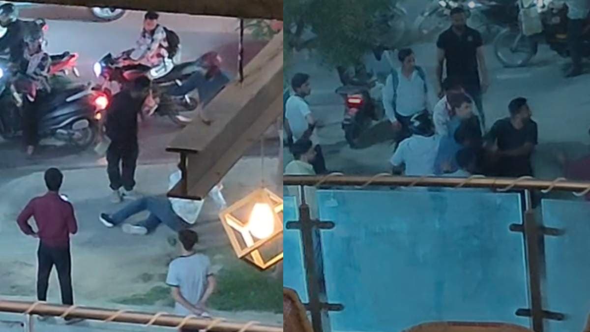 फोन कर सोसाइटी के गेट पर बुलाया, ईंट, लाठी-डंडे से कर दिया हमला, गाजियाबाद का वीडियो वायरल