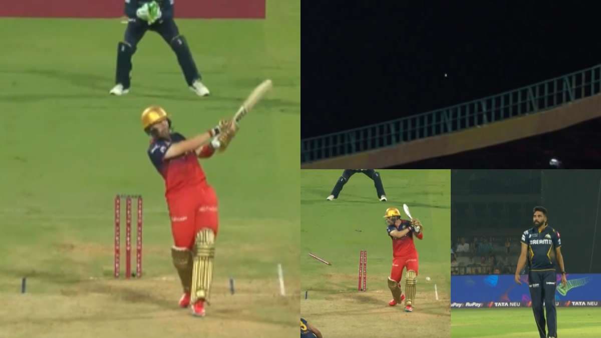 RCB vs GT: 105 मीटर का दनदनाता छक्का मारकर फिलिप साल्ट बन रहे थे हीरो, फिर सिराज ने ऐसे बनाया जीरो