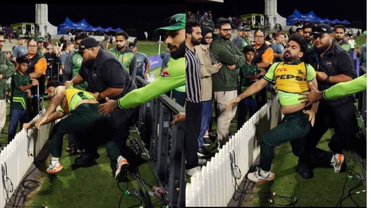 NZ vs PAK मैच में जमकर बवाल, फैन्स से लड़ने पहुंचे पाकिस्तानी क्रिकेटर खुशदिल शाह, वीडियो ने मचाई सनसनी
