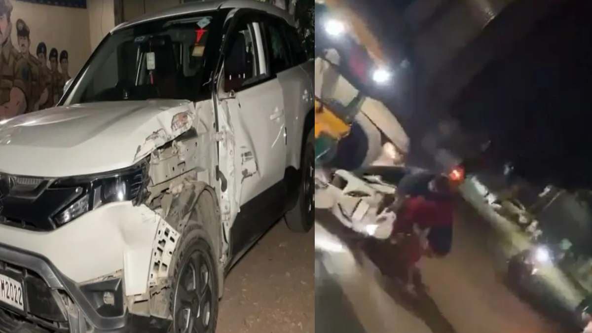 वडोदरा में कार बनी यमराज की दूत, 7-10 गाड़ियों को मारी टक्कर; हादसे की चपेट में आई महिला