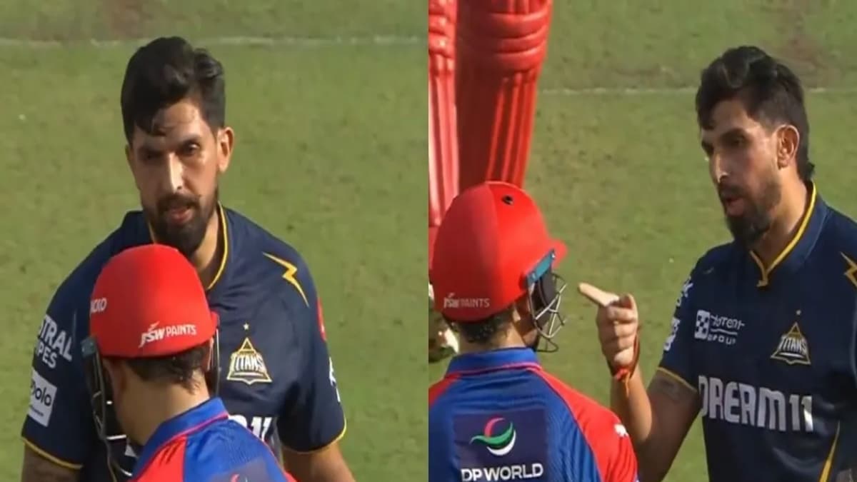 IPL 2025: GT और DC के बीच मैदान पर माहौल हुआ गर्म! 26 साल के खिलाड़ी से लड़ गए इशांत शर्मा, देखें वीडियो
