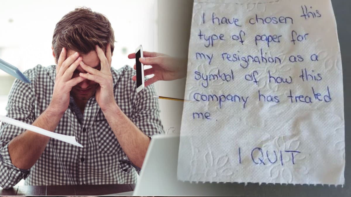 Employee ने टॉयलेट पेपर पर लिखा इस्तीफा, पढ़कर लोगों की आंखें हुईं नम
