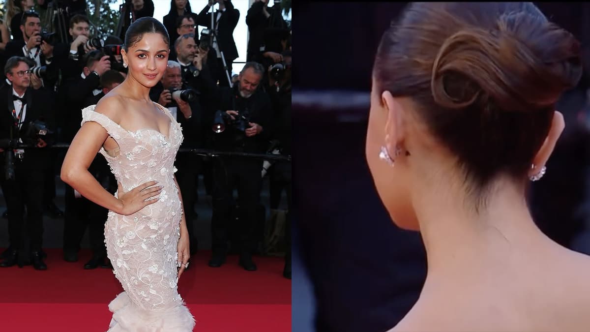 Alia Bhatt ने Cannes में आजमाया देसी टोटका, 'काला टीका' लगाकर रेड कार्पेट पर ली एंट्री