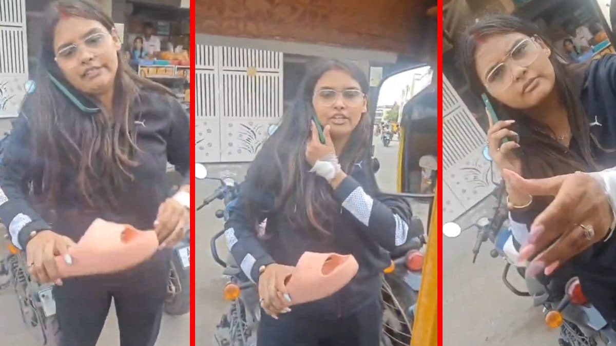 रिक्शाचालक को चप्पलों से पीटा, फिर बोली- जो करना है कर लो! बेंगलुरु का वीडियो हो रहा वायरल