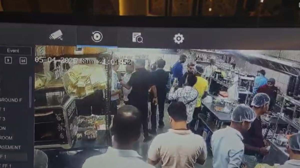होटल में खाने की जगह न मिलने पर राज्यमंत्री ने दिखाई दबंगई, किचन का सीसीटीवी फुटेज वायरल