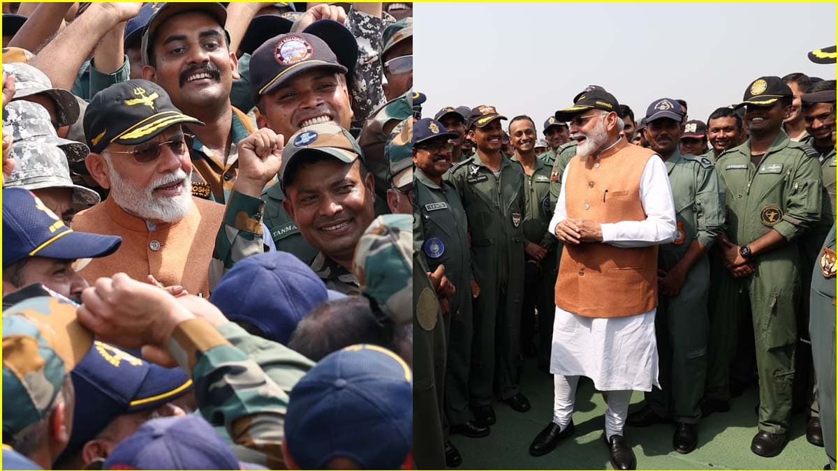 आदमपुर एयरबेस पर जवानों से मिले पीएम मोदी, पाक ने इसी पर हमले का किया था झूठा दावा