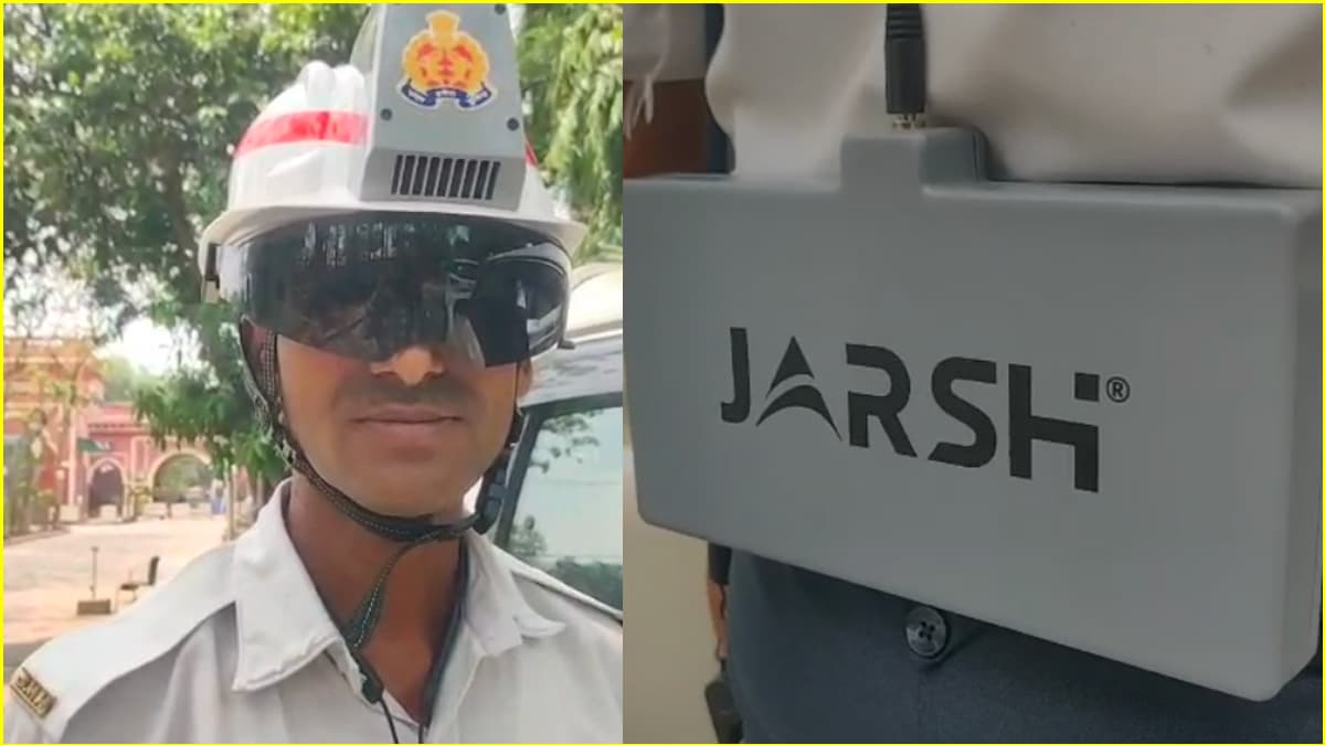 Helmet With AC: बाजार में आया AC वाला हेलमेट, गोरखपुर के ट्रैफिक कर्मियों पर ट्रायल शुरू
