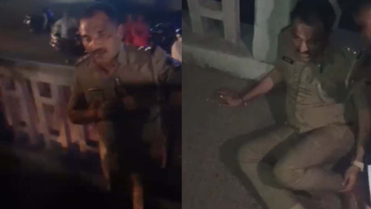 Vadodara: गुजरात के पुलिसवाले ने नशे में मारी टक्कर, हादसे के बाद वीडियो हुआ वायरल