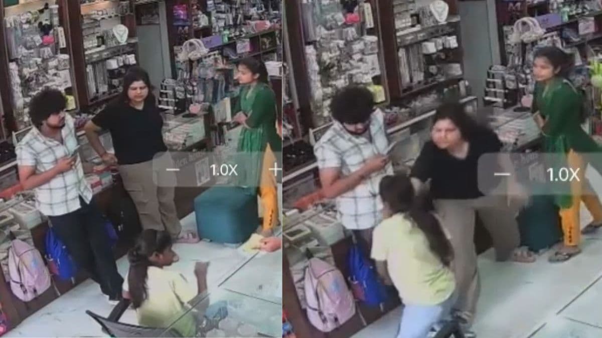 दुकानदार को ब्लेड मारकर भागी 15 साल की बच्ची, CCTV में कैद हुई हापुड़ की घटना