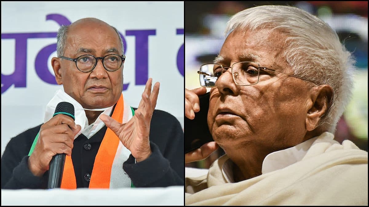लालू यादव-तेजस्वी से मिलने पहुंचे पूर्व सीएम दिग्विजय सिंह, जानें तीनों के बीच क्या हुई बात?