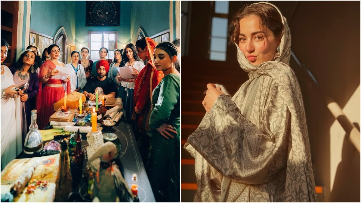 Diljit Dosanjh के साथ नजर आईं Hania Aamir? 'सरदार जी 3' के सेट से तस्वीरें आईं सामने