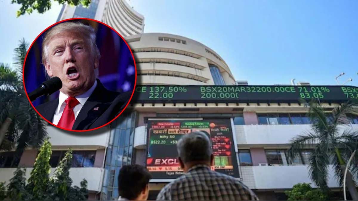 ट्रंप के टैरिफ से लुढ़का शेयर बाजार, सेंसेक्स में 545 और निफ्टी में 160 अंक की गिरावट