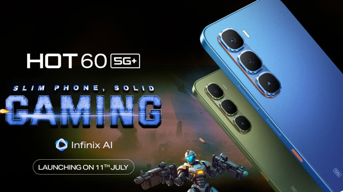 Infinix HOT 60 5G+ भारत में 11 जुलाई को देगा दस्तक, AI के लिए मिलेगा खास बटन