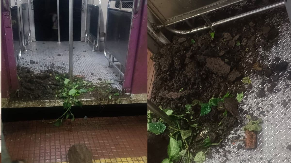 पहाड़ के बगल से गुजर रही ट्रेन पर आ गिरा मलबा, कई यात्री हुए घायल