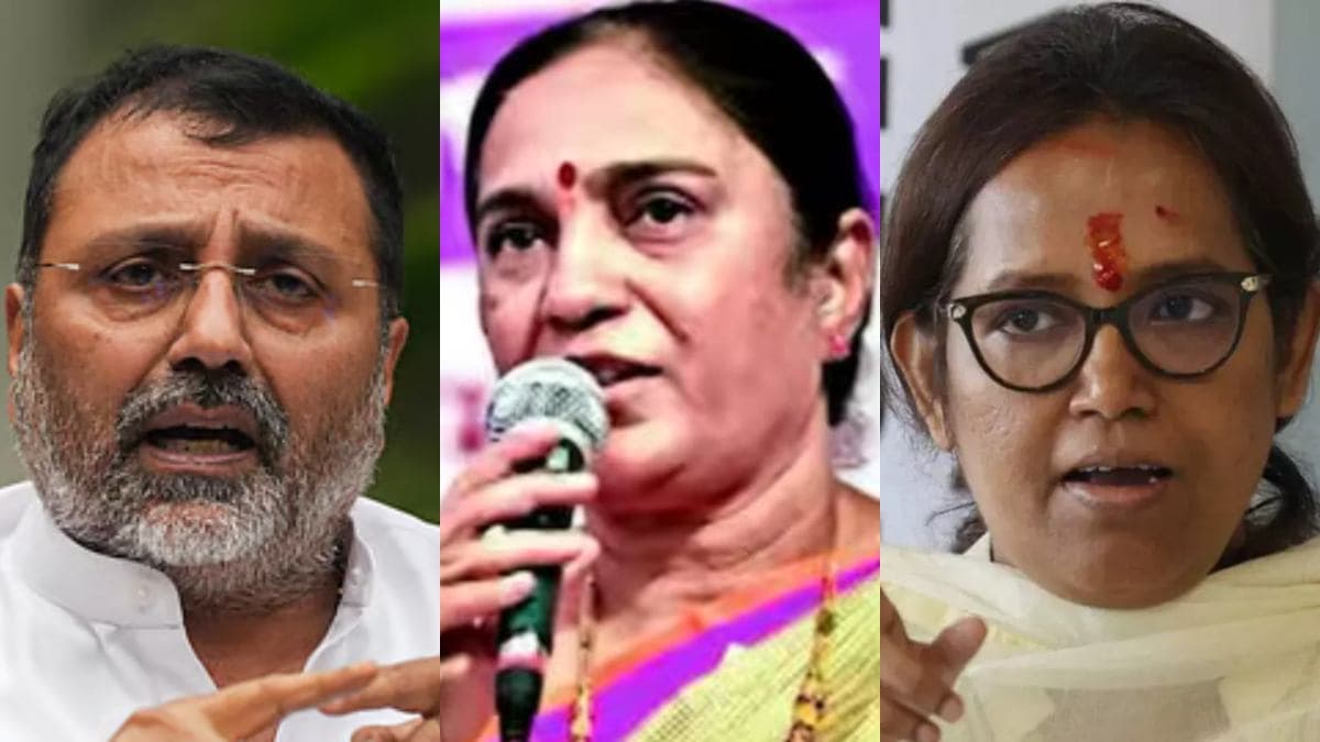 संसद में निशिकांत दुबे का तीन महिला सांसदों ने किया घेराव, 'पटक कर मारेंगे' वाले बयान पर हुआ हंगामा