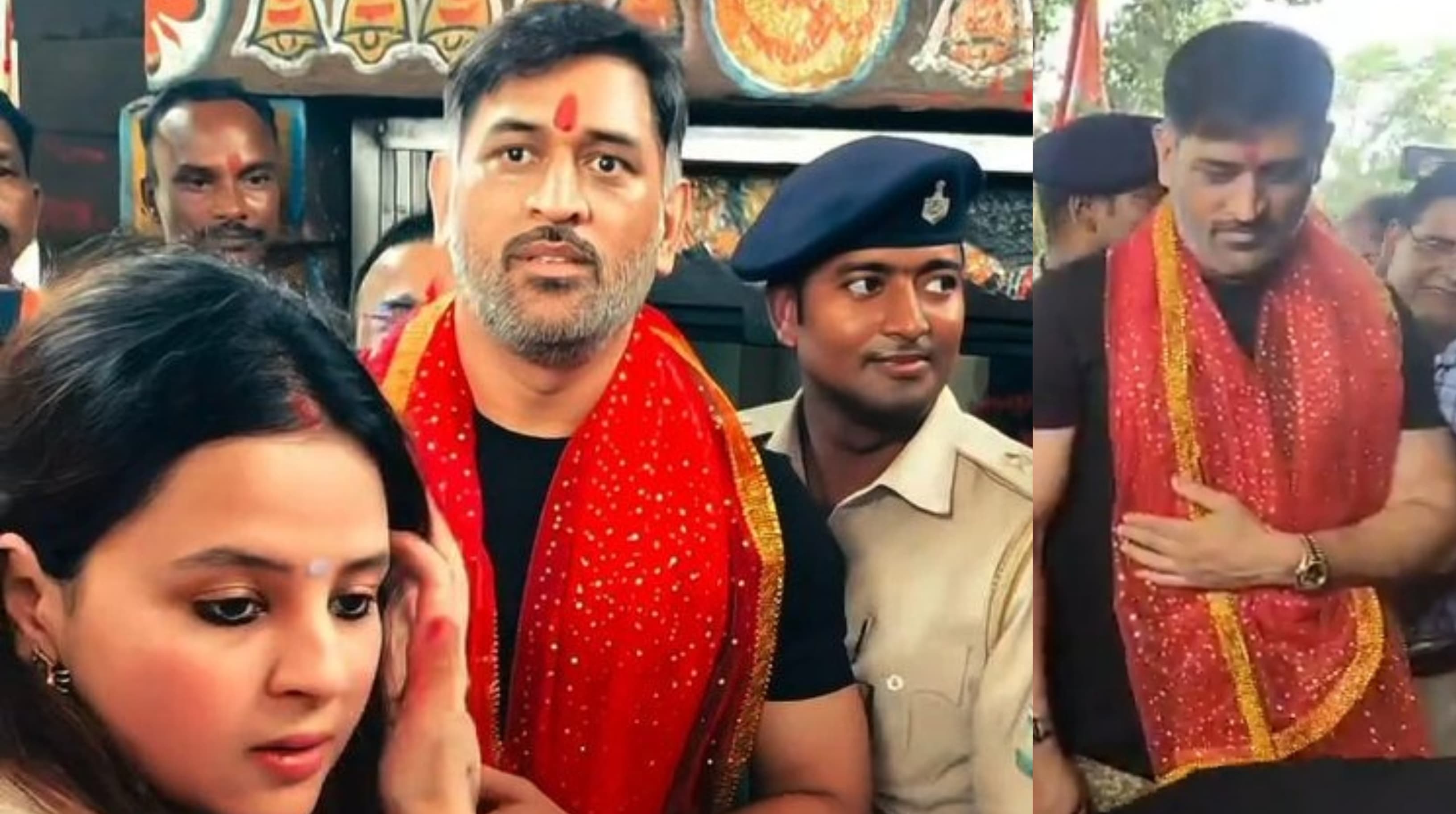 देवड़ी माता का आशीर्वाद लेने पहुंचे एमएस धोनी, परिवार के साथ आए नजर, तस्वीरें वायरल