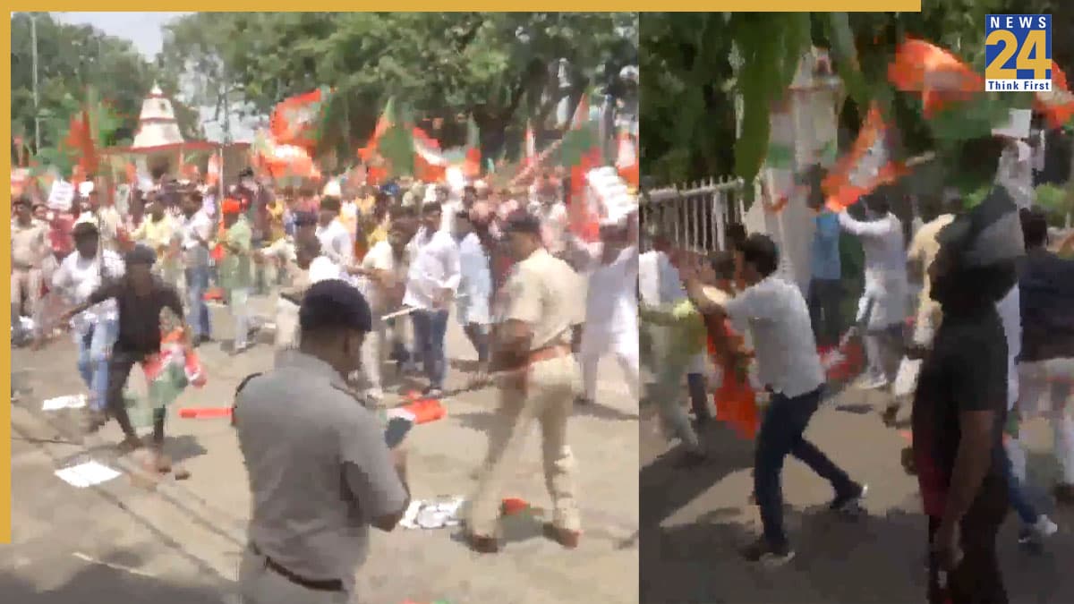 पीएम मोदी को अपशब्द कहने पर पटना में बवाल, जमकर चली लाठियां, भिड़े कांग्रेस-बीजेपी कार्यकर्ता