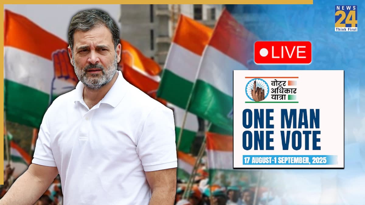 बिहार में राहुल की वोटर अधिकार यात्रा लाइव
