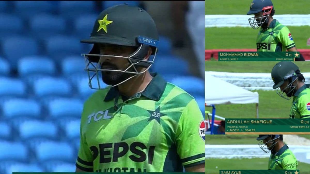 WI vs PAK: 0,0,0,0…इतने बल्लेबाजों का नहीं खुला खाता, धरी रह गई बाबर आजम की क्लास, ट्रोल हुई पाक टीम