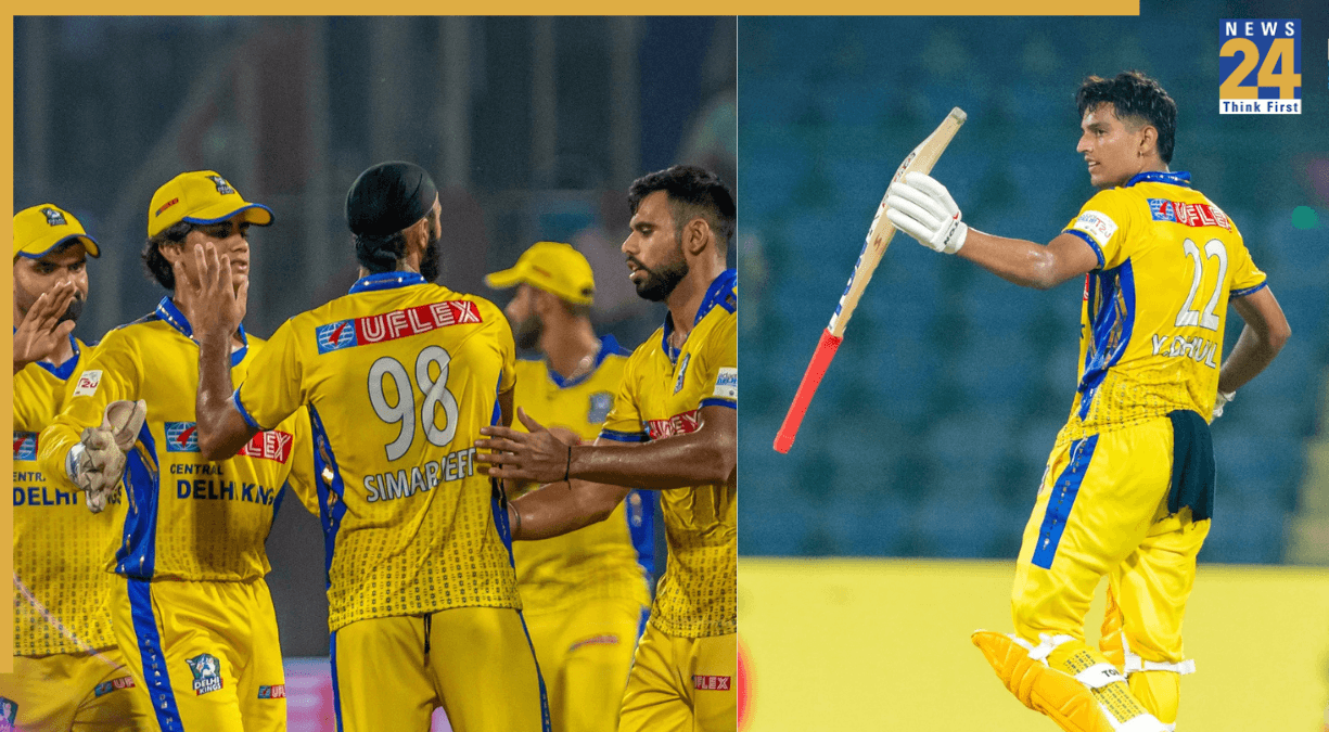 DPL 2025: 14 चौके, 4 छक्के... यश धुल का एक और तूफानी शतक, हर्षित राणा की टीम के विजय रथ पर लगा विराम