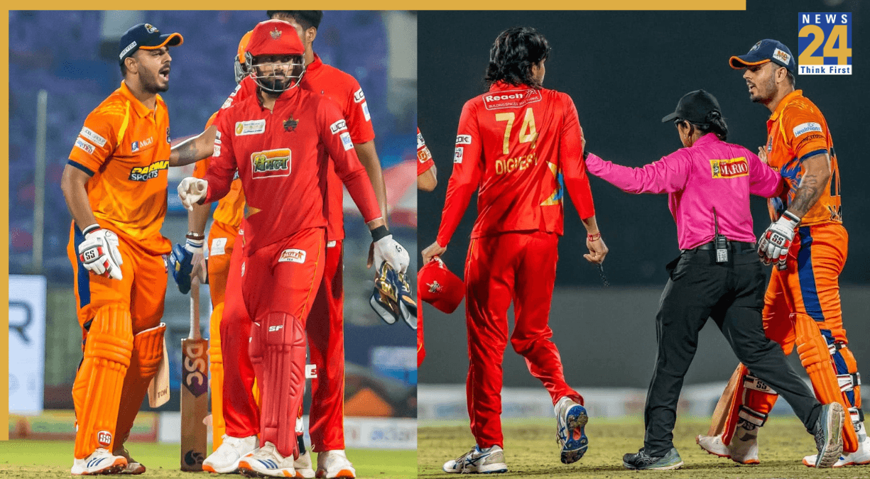 DPL 2025: मैदान पर भिड़े नीतीश राणा-दिग्वेश राठी, अंपायर और खिलाड़ियों ने किया बीच-बचाव, वीडियो वायरल