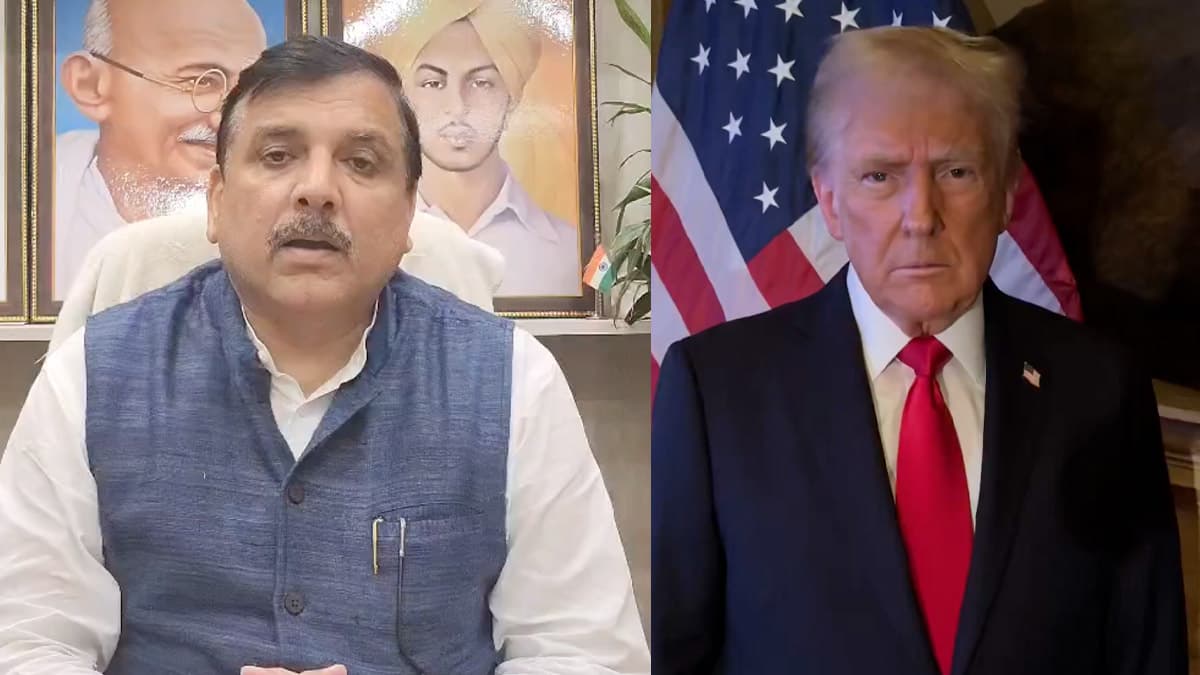 25% टैरिफ से शेयर बाजार को भारी नुकसान, आप नेता संजय सिंह का मोदी सरकार पर हमला