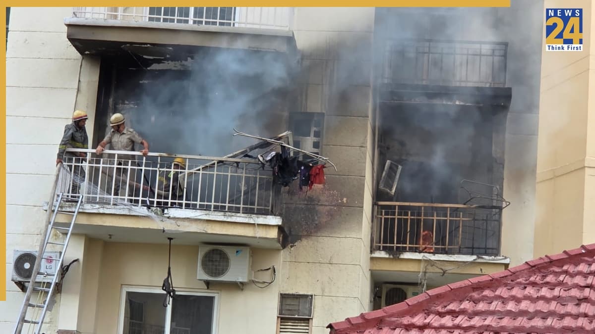 Fire in Noida Society
