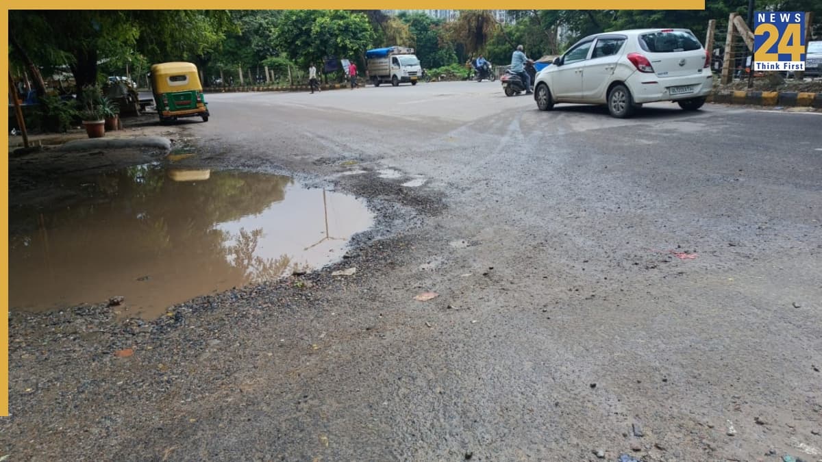 Greater Noida West Road Damage