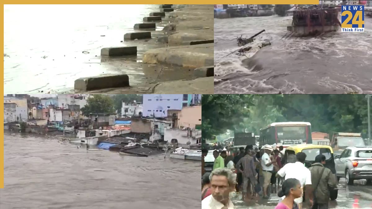 उफान पर बह रही नदी, 1000 लोग किए गए रेस्क्यू… हैदराबाद में भारी बारिश देखें कैसे मचा रही तबाही?