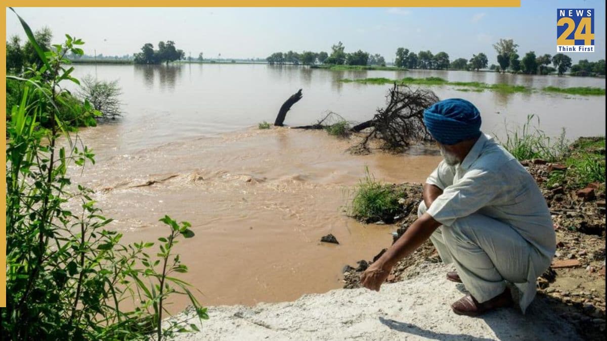 पंजाब में बाढ़ के बीच सरकार का बड़ा ऐलान, किसानों को मिलेगा मुआवजा