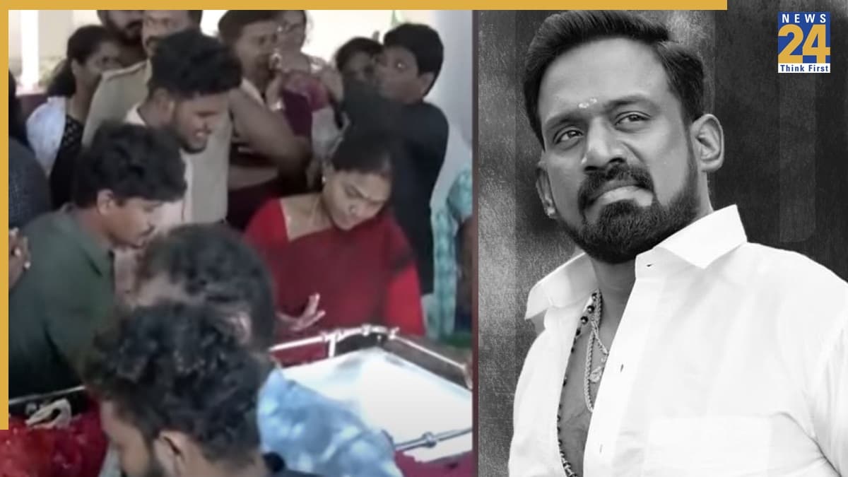 46 साल के मशहूर एक्टर की मौत से बीवी का बुरा हाल, बेसुध होकर पार्थिव शरीर को निहारते दिखीं स्टार की पत्नी