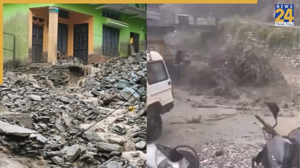 उत्तराखंड में फिर आई तबाही, घरों में घुसा पानी, मलबे में दबी कार, सामने आए डरा देने वाले वीडियो