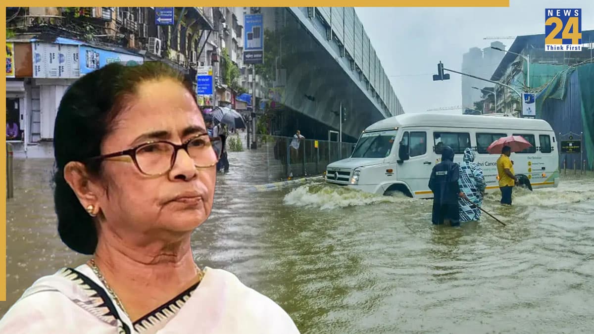 कोलकाता में भारी बारिश से टेंशन में ममता बनर्जी, केंद्र सरकार पर निकाली भड़ास