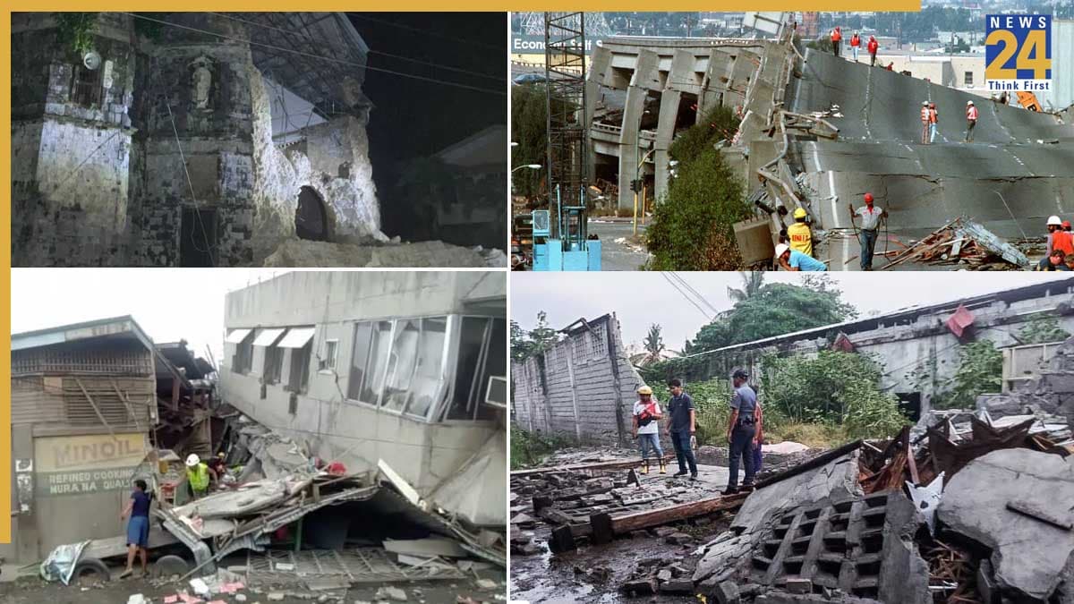 भयंकर भूकंप के डरावने वीडियो देखें, फिलीपींस में रैंप वॉक करती मॉडल गिरीं, जान बचाने को भागे लोग