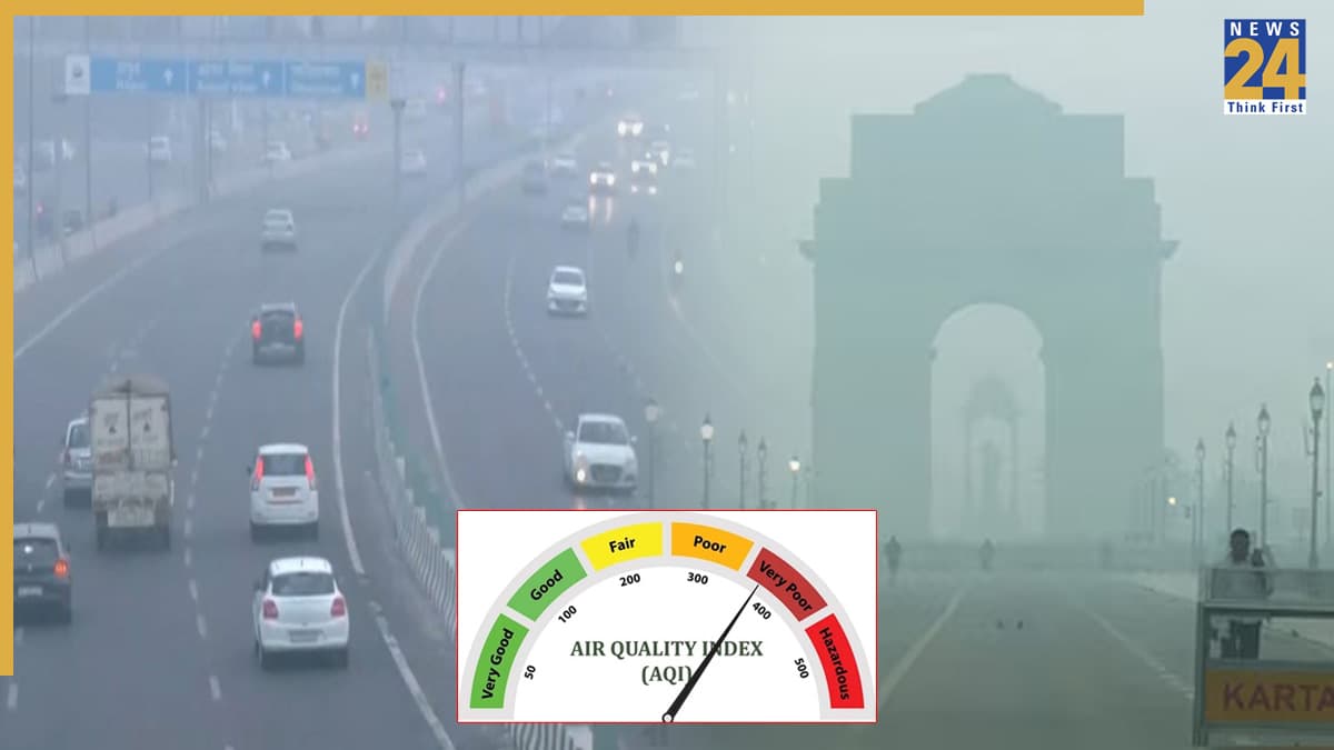 दिल्ली-NCR में फॉग-स्मॉग का डबल अटैक, 437 AQI और लो विजिबिलिटी, पढ़ें मौसम पर IMD का अपडेट