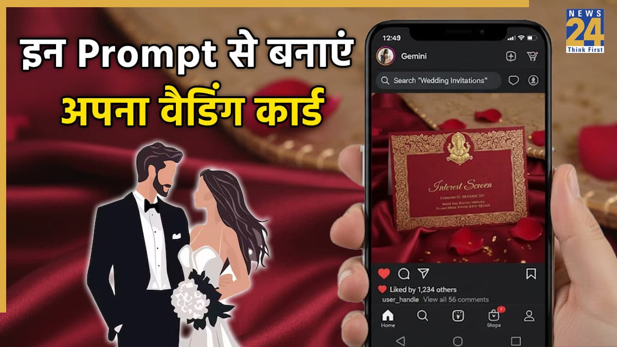 अब डिजाइनर नहीं, AI से बनवाएं अपना वैडिंग कार्ड-बस एक क्लिक में तैयार होगा परफेक्ट इनविटेशन!