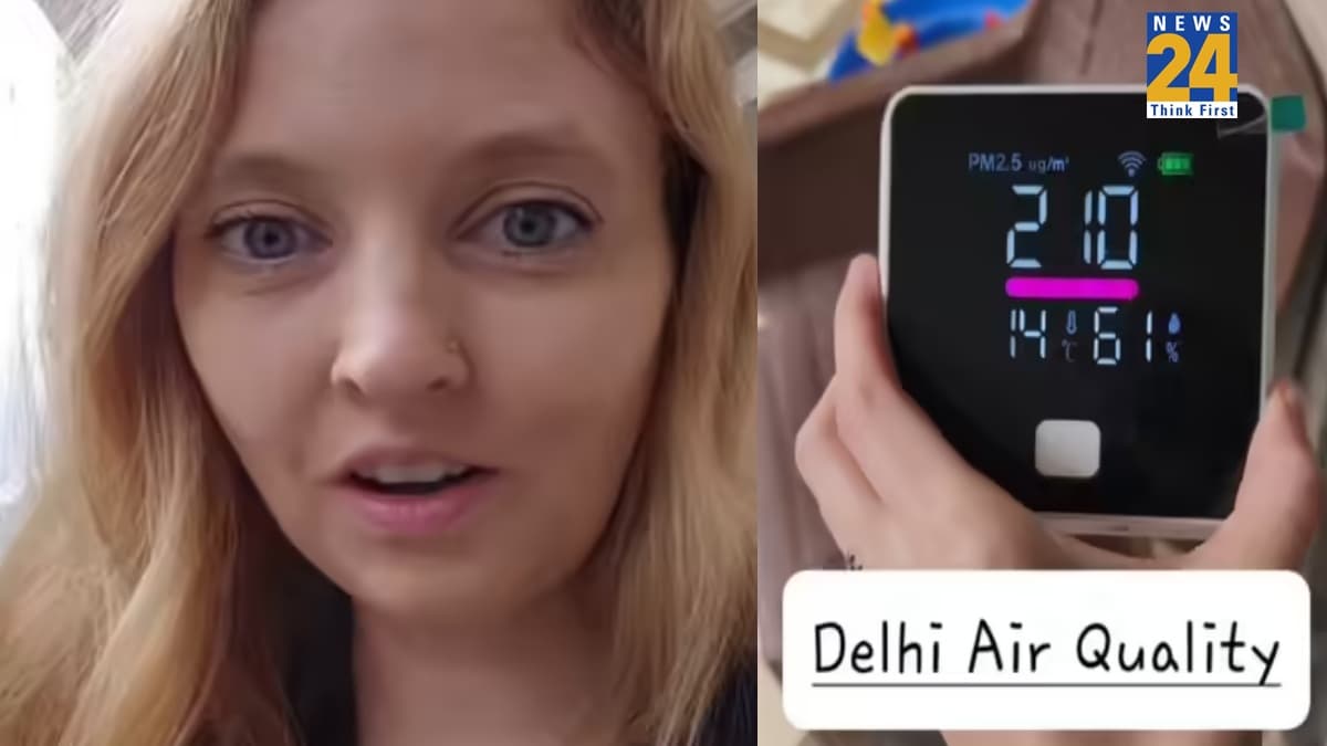 दिल्ली की जहरीली हवा में सुरक्षित रहने का तरीका, अमेरिकी महिला का वायरल हुआ वीडियो