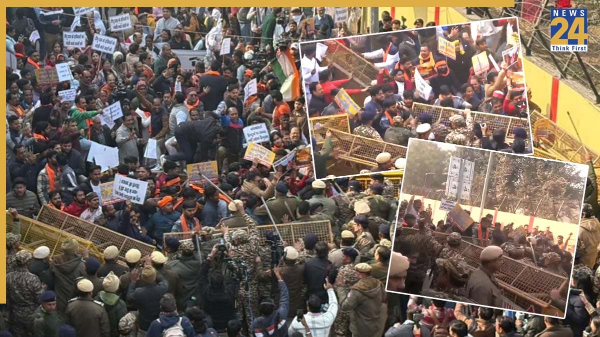बांग्लादेश में हिंदू की हत्या पर दिल्ली तक प्रदर्शन, हाई कमीशन के बाहर प्रदर्शन, कोलकाता में लाठीचार्ज