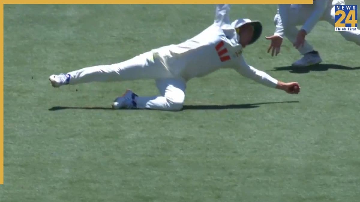 Adelaide Test: लाबुशेन ने चीते जैसी फुर्ती दिखाकर लिया एक हाथ से कैच, हैरान रह गए बैटर ओली पोप