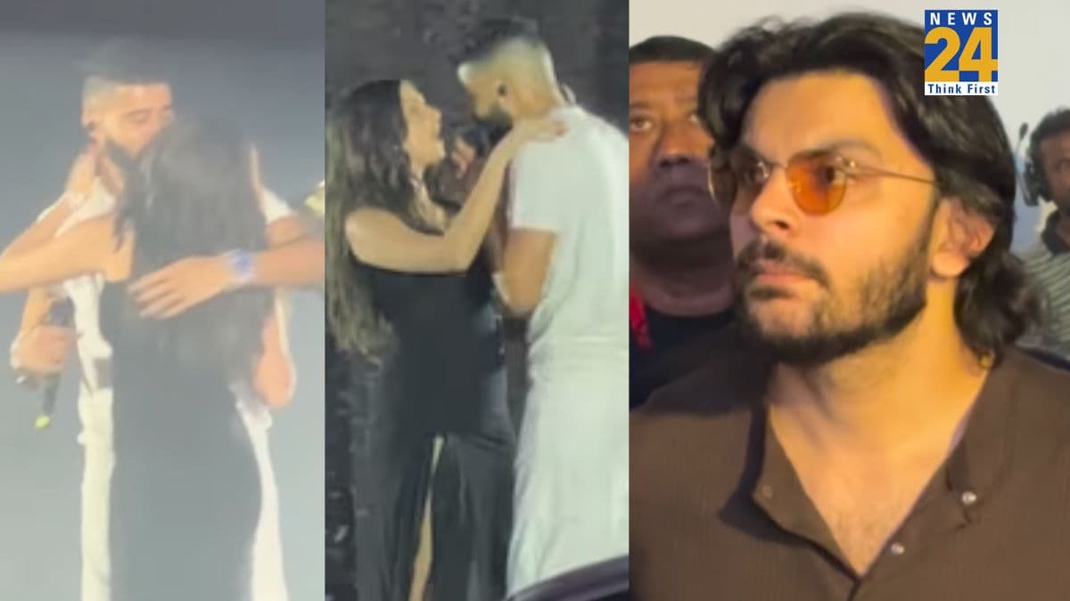 तारा सुतारिया को एपी ढिल्लों ने किया KISS, बॉयफ्रेंड वीर पहाड़िया का रिएक्शन वायरल; देखें वीडियो