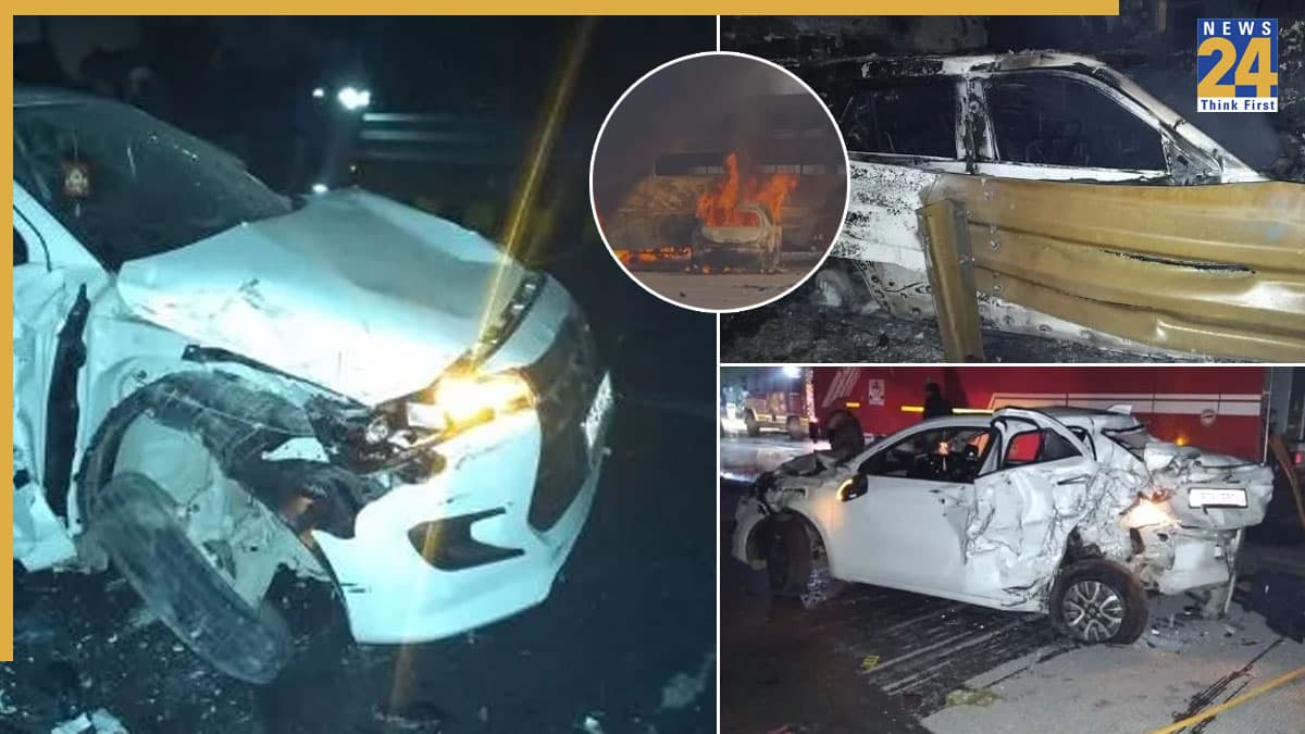 यमुना एक्सप्रेस-वे पर बड़ा हादसा, आपस में टकराने से 8 बसों और 3 कारों में लगी आग, 13 लोगों की मौत
