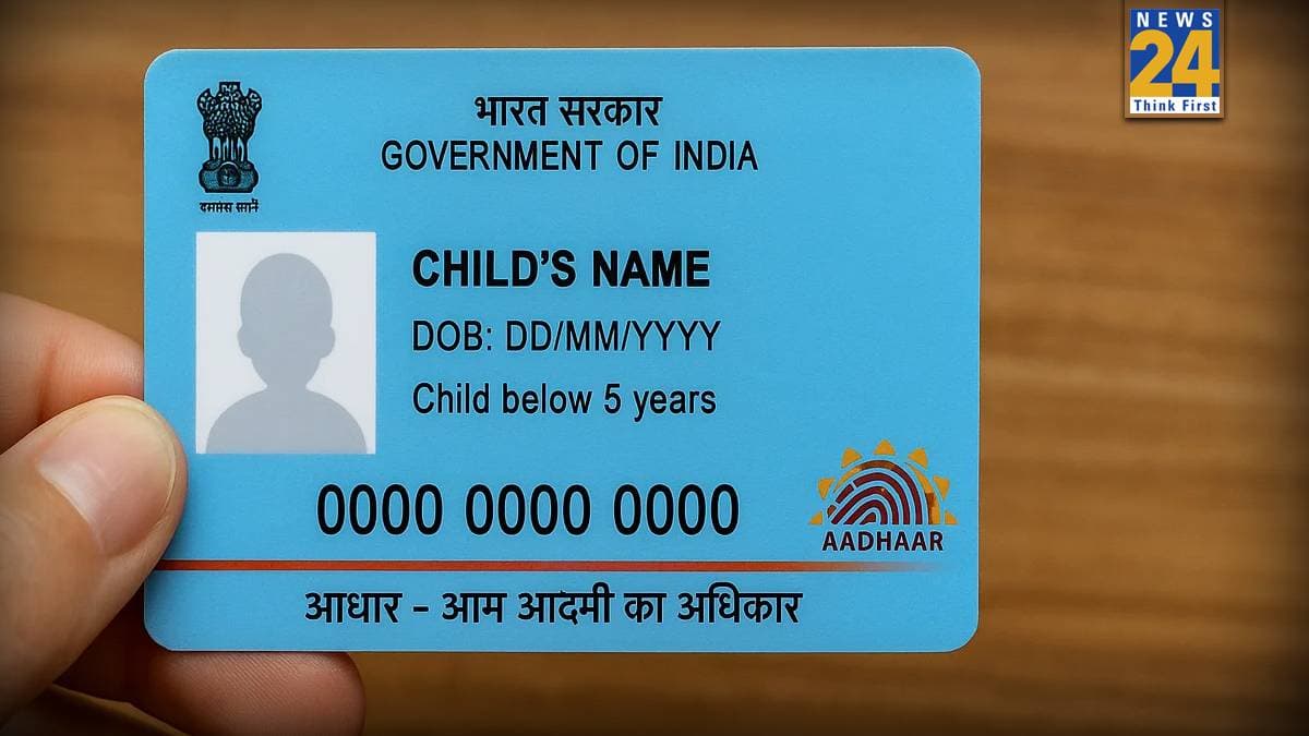 Blue Aadhar Card