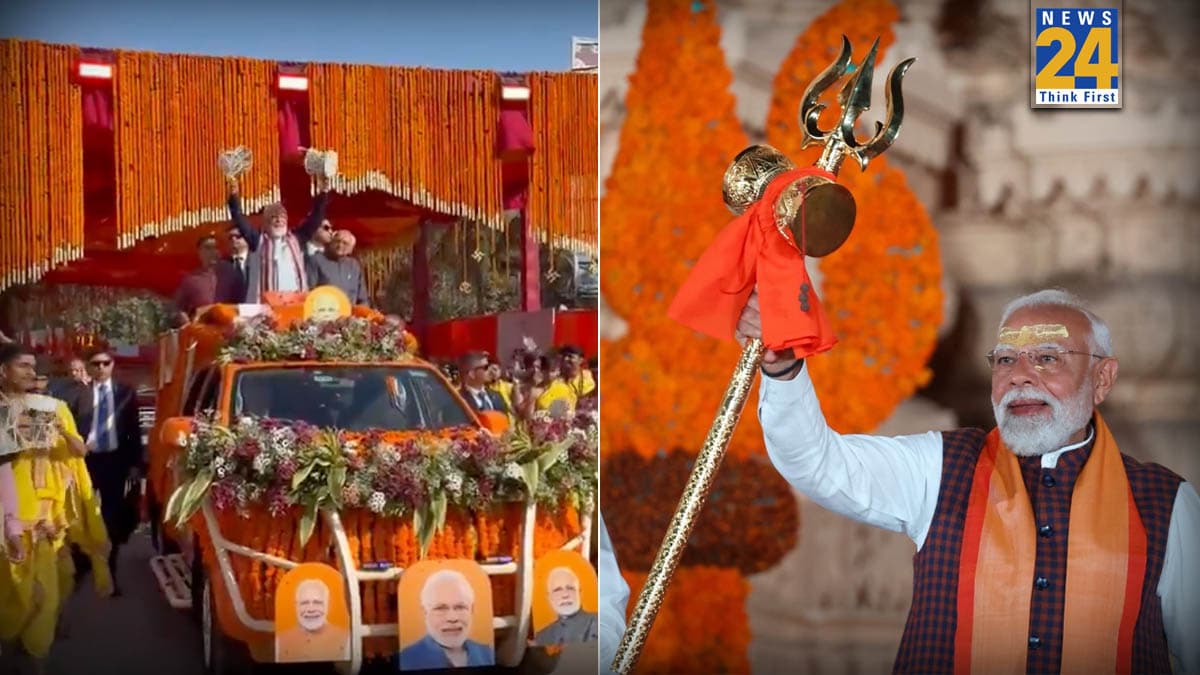 108 घोड़े, हाथों में डमरू… सोमनाथ की गलियों में शिव की आस्था में रंगे दिखे PM मोदी, शौर्य यात्रा के बाद की पूजा
