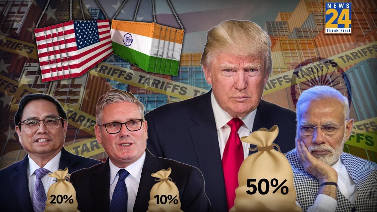 ब्रिटेन पर 10%, वियतनाम पर 20% टैरिफ की डील तो भारत पर क्यों पड़ा 50 प्रतिशत का बोझ, अमेरिका ने किया नया दावा