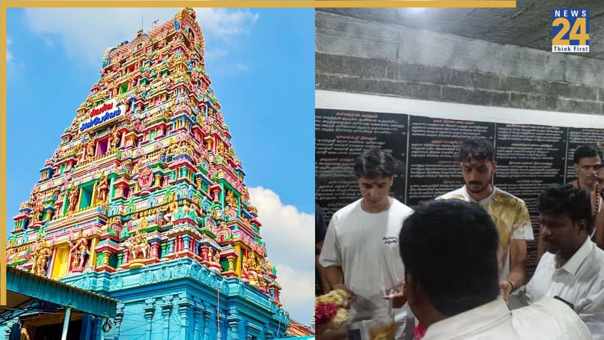 जिम्बाब्वे के खिलाफ मैच से पहले भोले बाबा की शरण में अभिषेक और अक्षर, चेन्नई के मरुंदीश्वर मंदिर में लिया आशीर्वाद