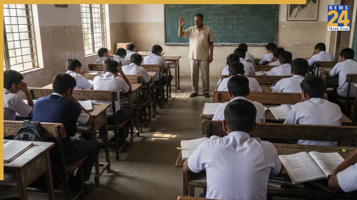 बाइक की नंबर प्लेट मुड़ी देख आगबबूला हुआ टीचर, 30 बच्चों को दी तालिबानी सजा!