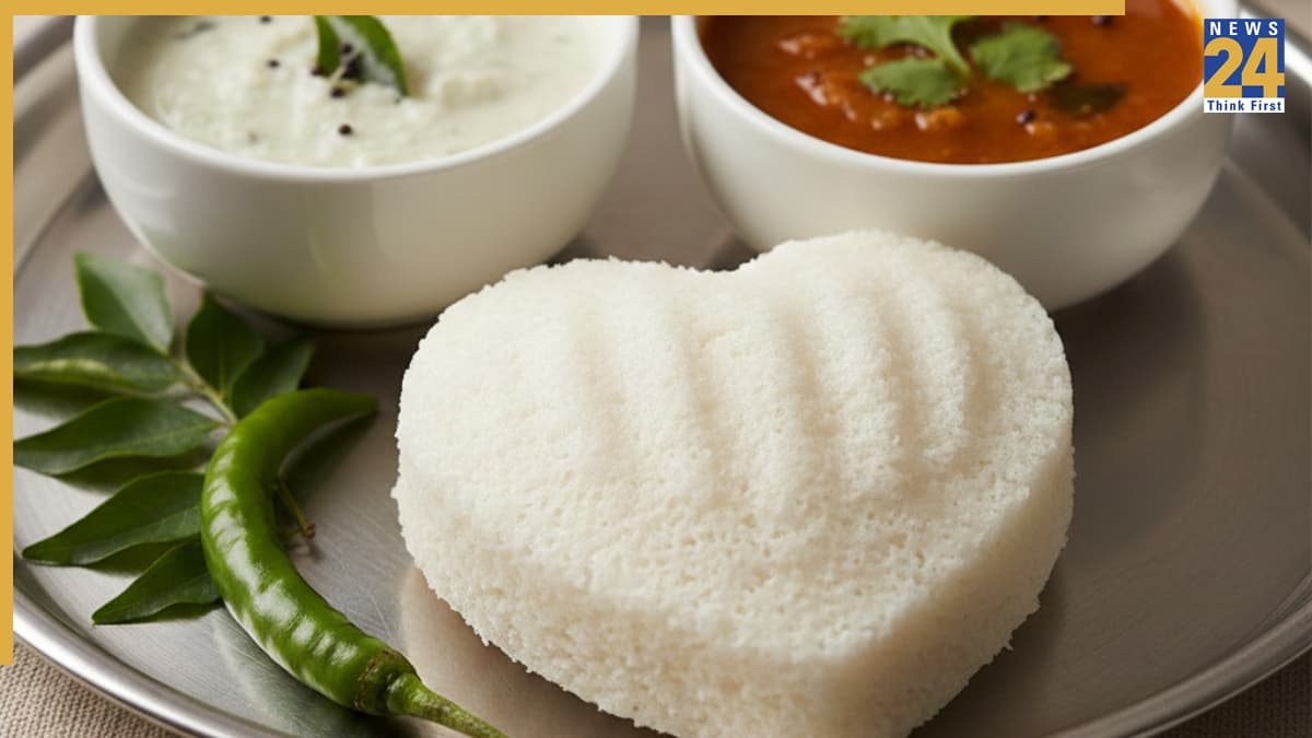 रोज डे पर पार्टनर को खुश करने के लिए बनाएं दिल के आकार की इडली