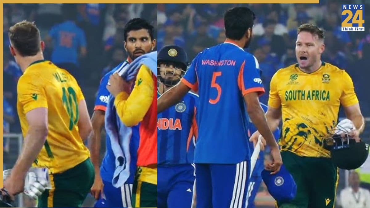 IND vs SA: मैच के दौरान हाई वोल्टेज ड्रामा! वॉशिंगटन सुंदर पर भड़के डेविड मिलर, अंपायर को करना पड़ा बीच-बचाव